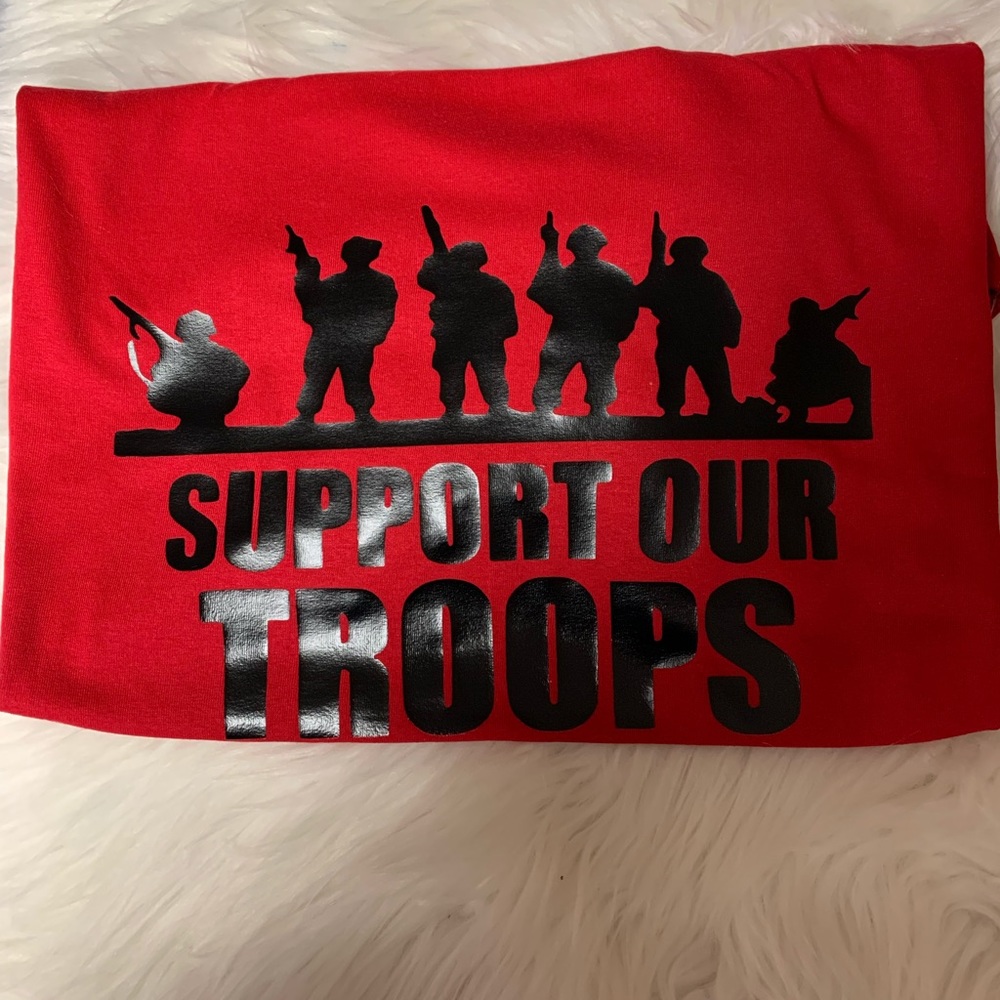 Brand new support our troops unisex T-shirt